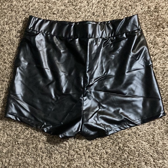 Faux Leather Shorts - Picture 2 of 2